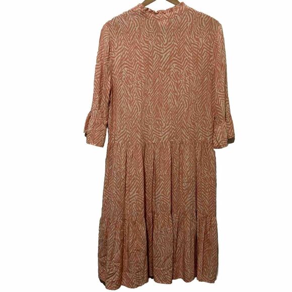 Saint Tropez EdaSz Swim Coverup Dress Small Orange Peach - Picture 8 of 15